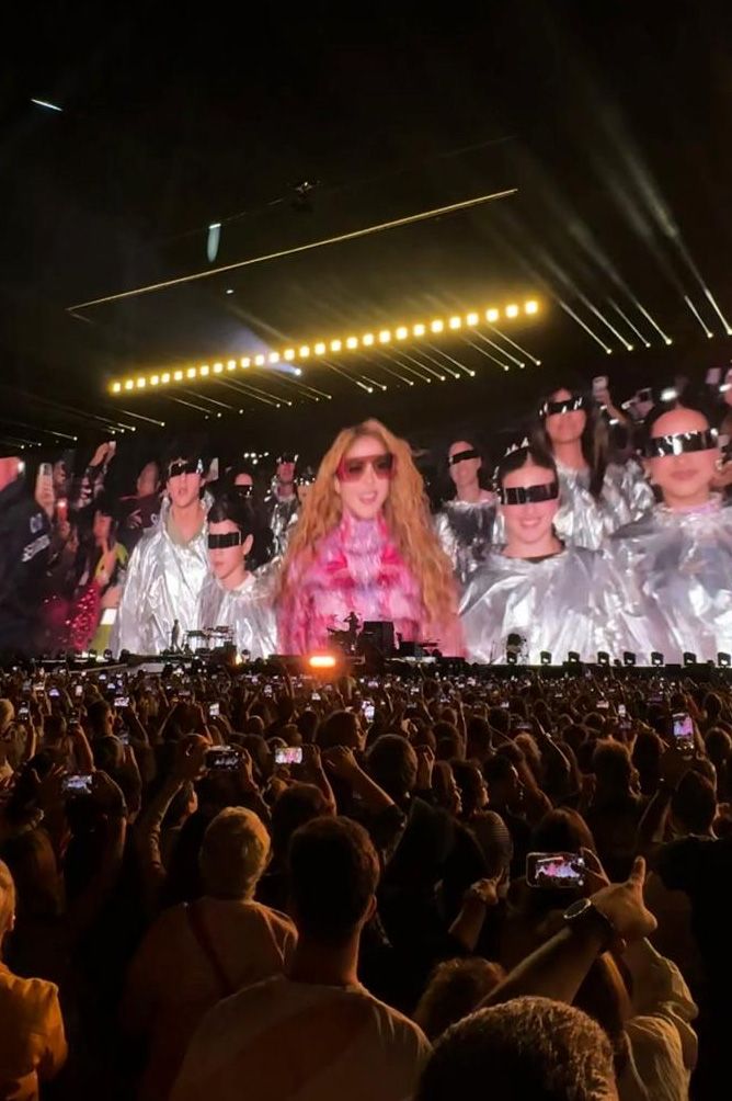 Imagen del concierto de Shakira este sábado por la noche en Madrid