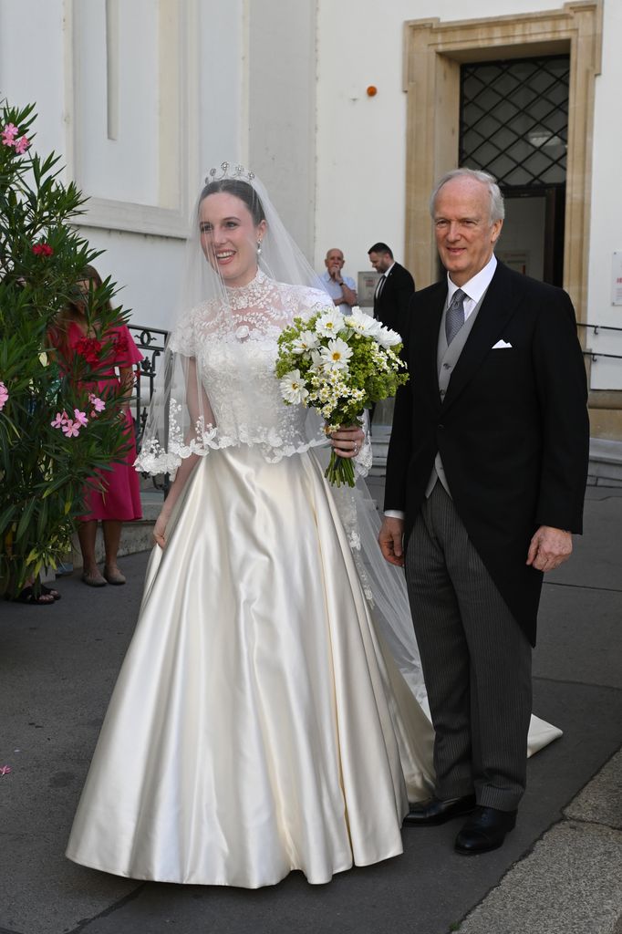 Isabel de Habsburgo-Lorena el día de su boda