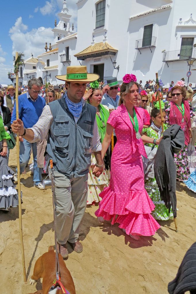Lourdes Montes y Francisco Rivera en la romería de El Rocío, 2013.