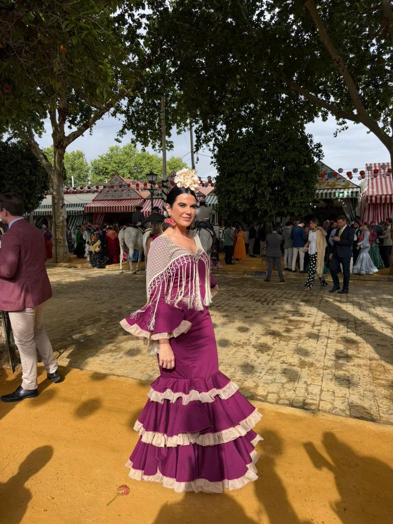 Joanna Ivars disfrutando de la Feria