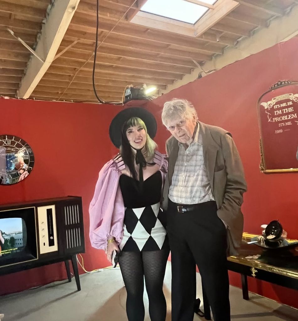 Kendalle Getty junto a su padre Gordon Getty