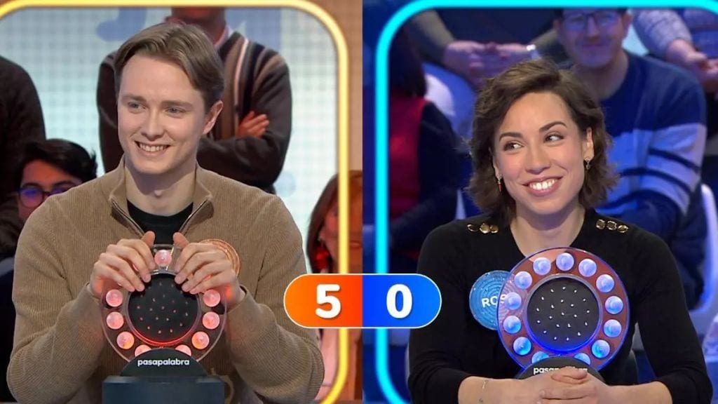 Manu y Rosa, concursantes de 'Pasapalabra'