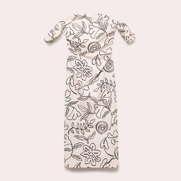 Vestido floral palabra de honor