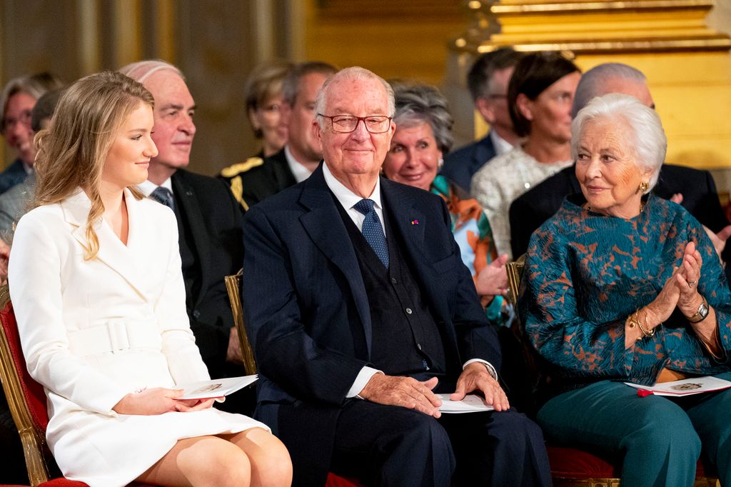 Alberto y Paola de Bélgica con la princesa Elisabeth
