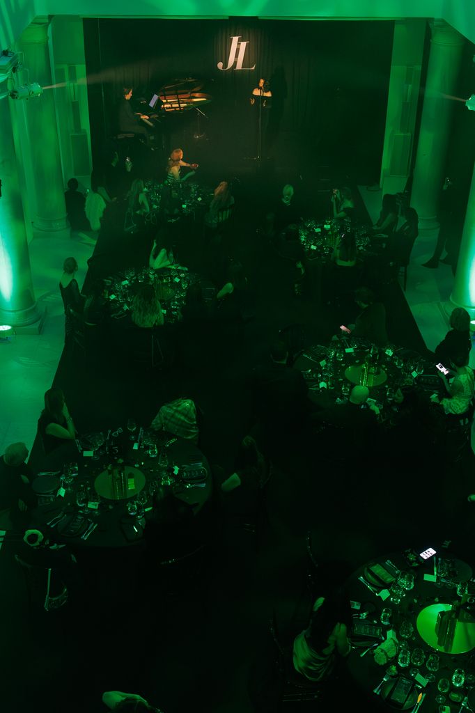 Una vista de la cena