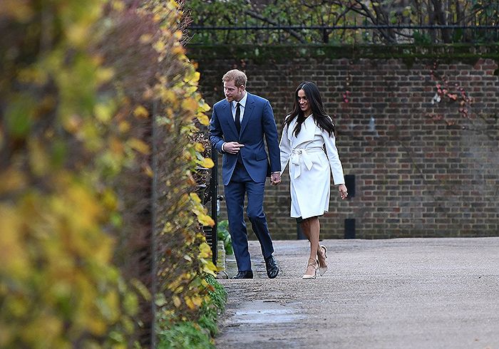 Los duques de Sussex en el anuncio de su compromiso