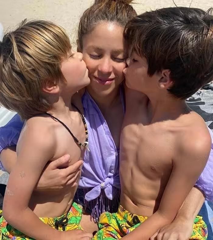 Shakira y sus hijos