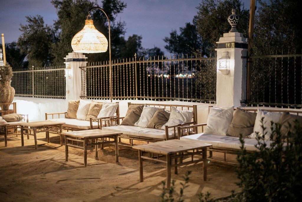 Mesas de boda bajas chill out