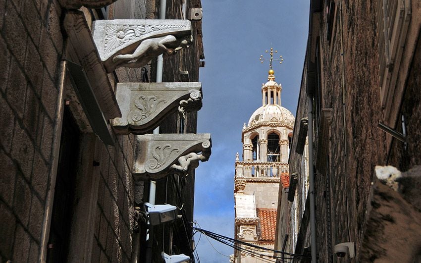 Imagen del casco antiguo de Korčula