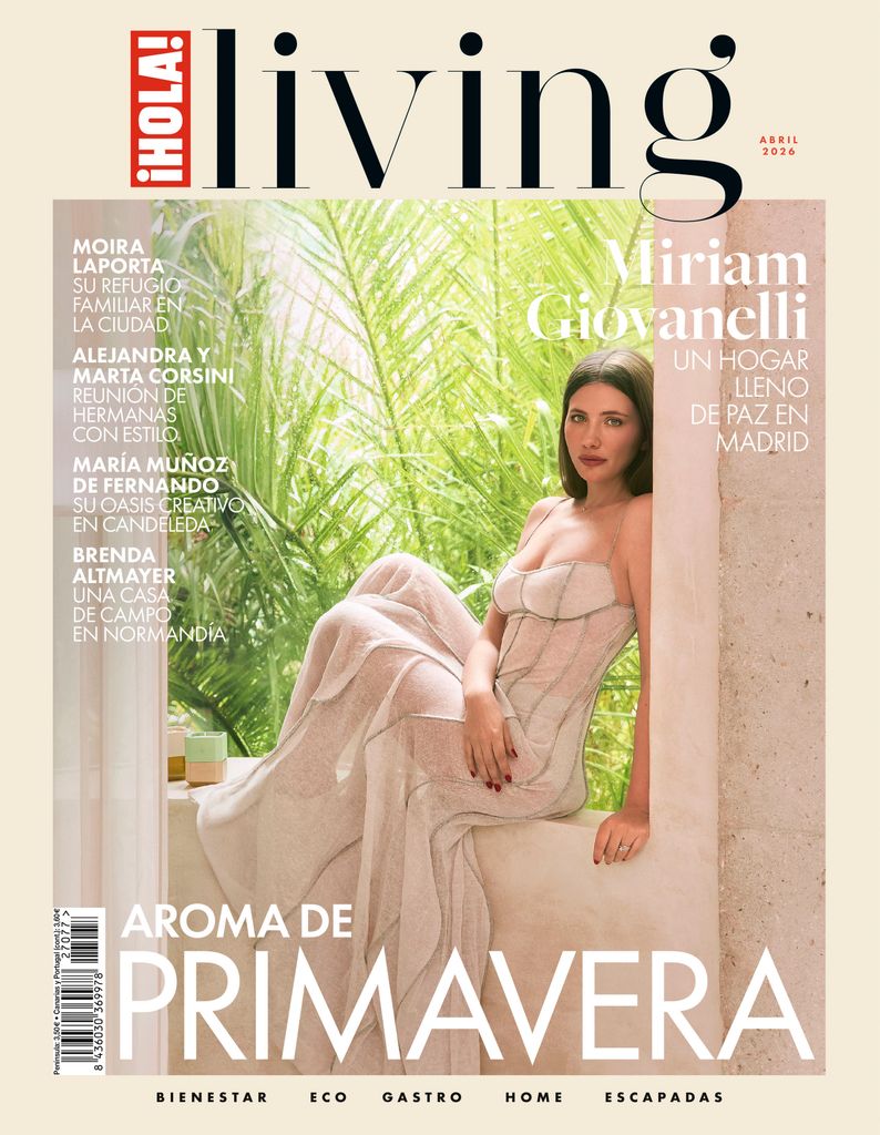 Miriam Giovanelli en la portada del nuevo número de ¡HOLA! Living