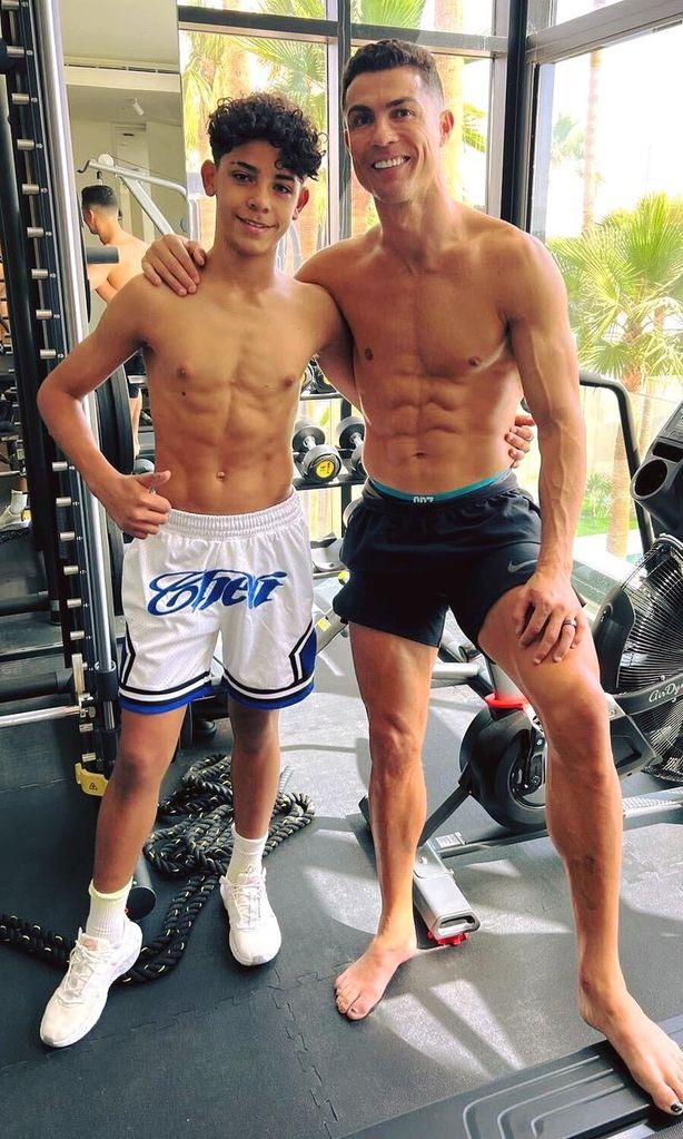 Cristiano Ronaldo y su hijo