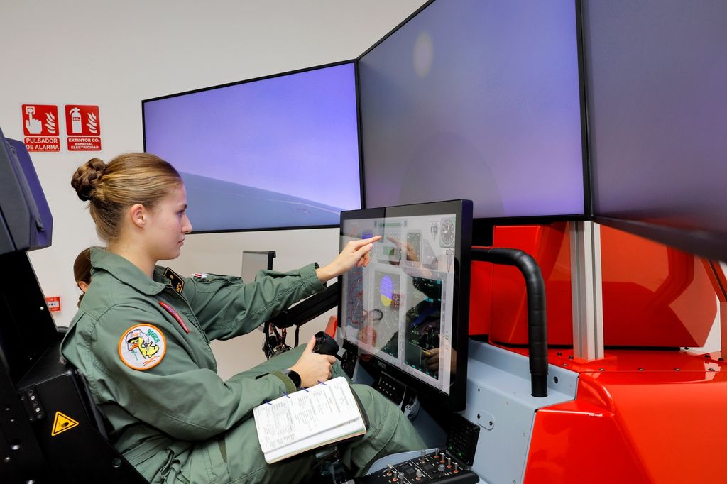 Primer vuelo en solitario de la princesa Leonor