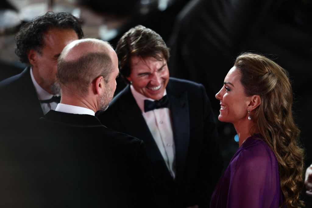 Los Príncipes de Gales junto al actor Tom Cruise