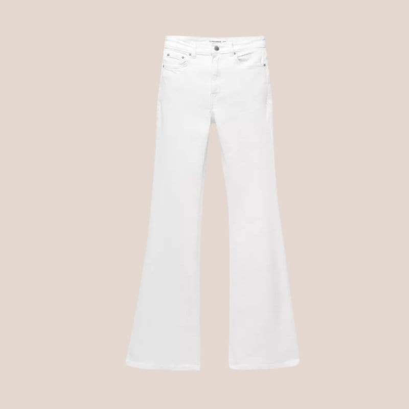 vaqueros blancos bootcut