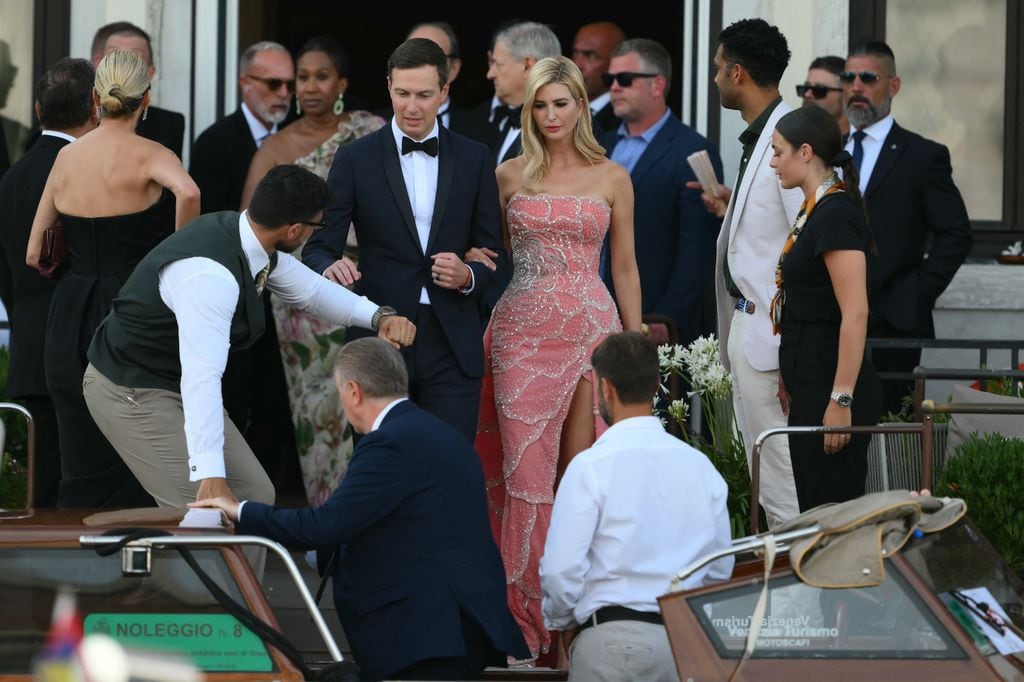 Jared Kushner e Ivanka Trump rumbo a la boda de Jeff Bezos y Lauren Sánchez