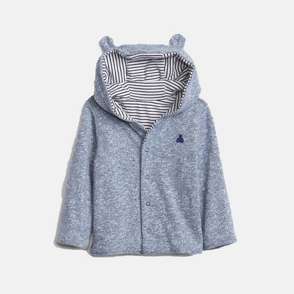 sudadera orejitas bebe azul