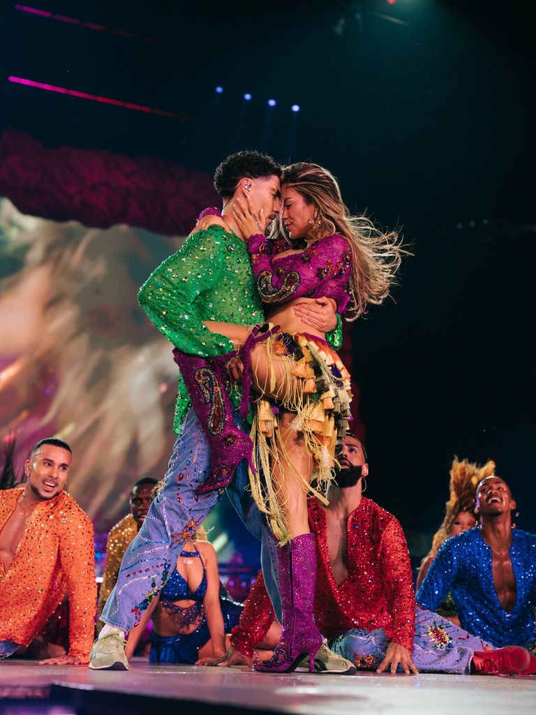 La colombiana bailó al ritmo de Tropicoqueta en su paso por Chicago.
