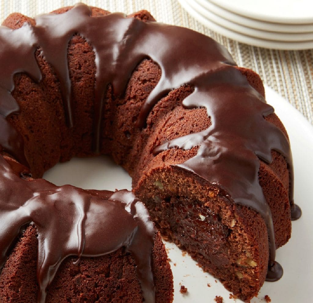 La particularidad del ‘Tunnel of Fudge Cake’ es su interior muy húmedo y jugoso.