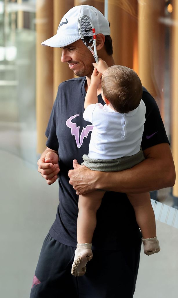 Rafa Nadal con su hijo HOLA 4146