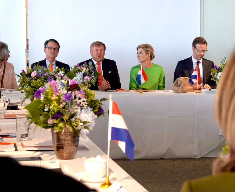 Los reyes Máxima y Guillermo de Holanda continúan su visita de trabajo 

