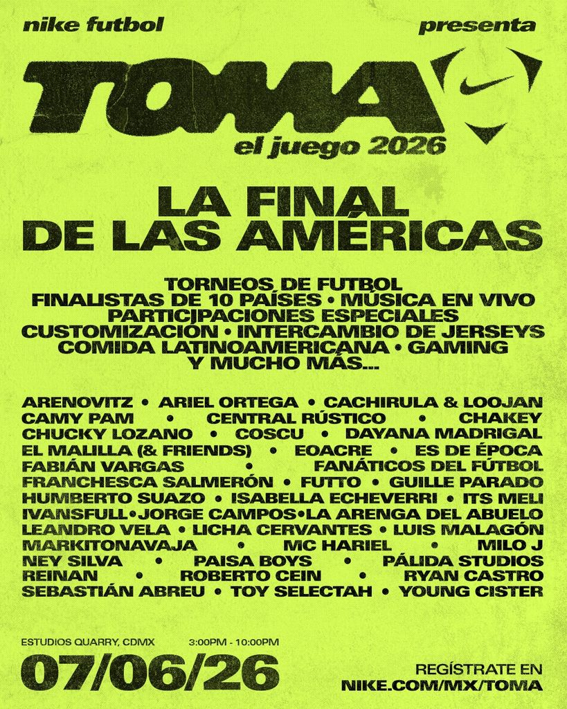 El cartel de TOMA Live 2026