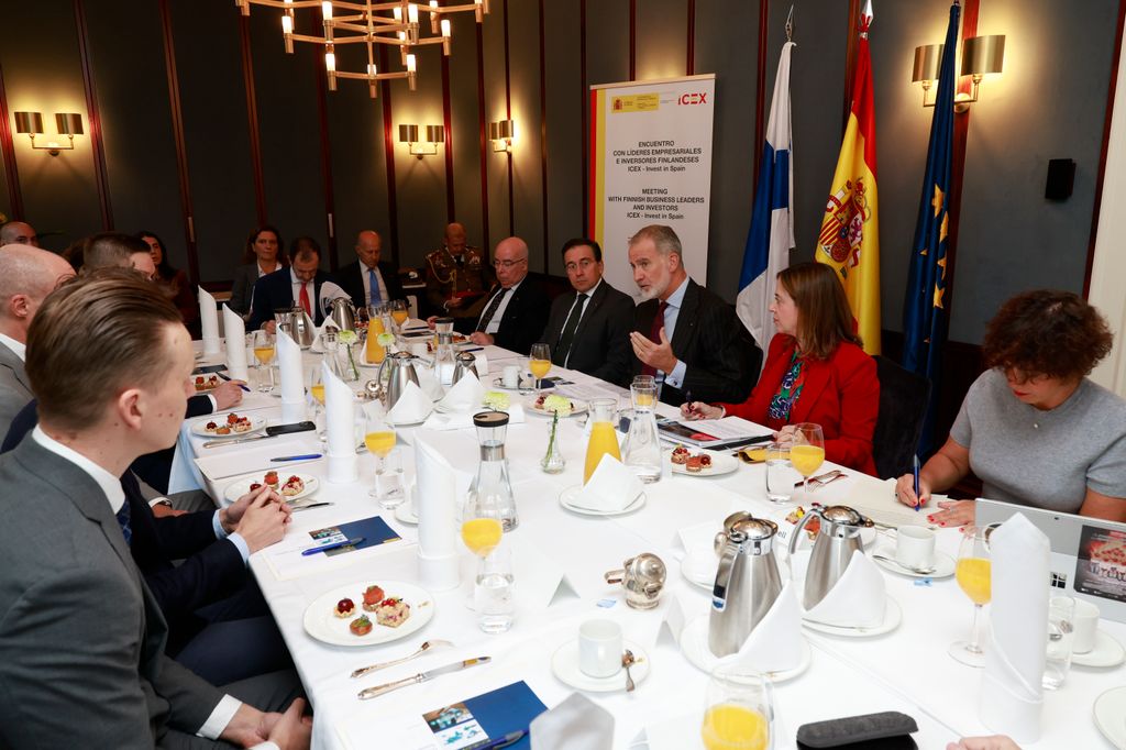 Desayuno con empresarios finlandeses en la última jornada del viaje de Estado