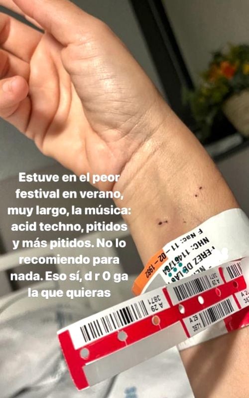 Nerea Pérez de las Heras en el hospital