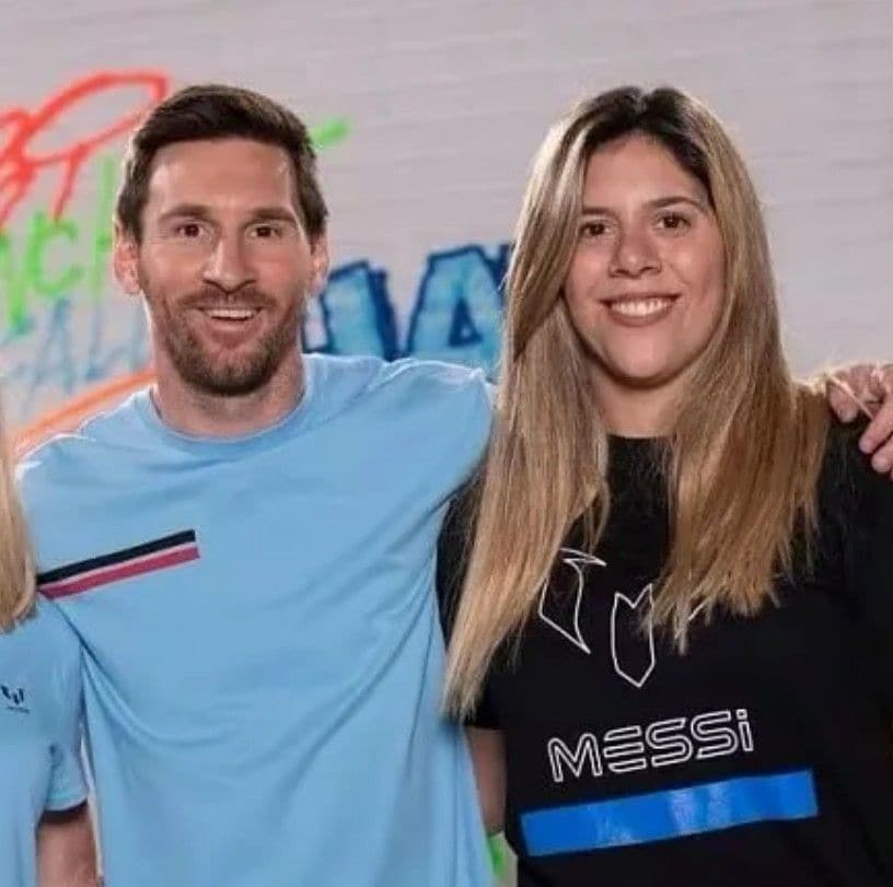 María Sol y su hermano, Lionel Messi