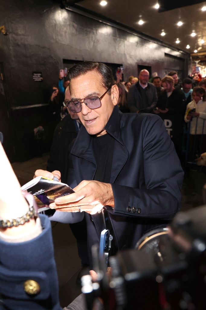 George Clooney en su obra en Nueva York