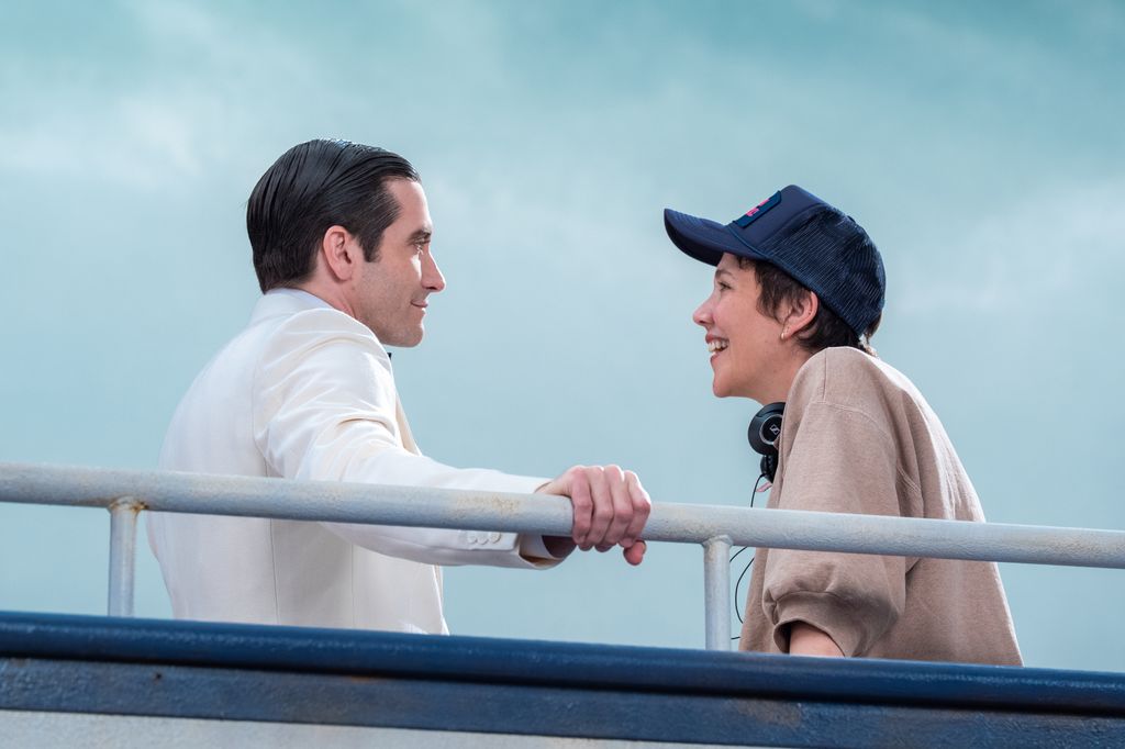 Los hermanos Gyllenhaal, durante el rodaje