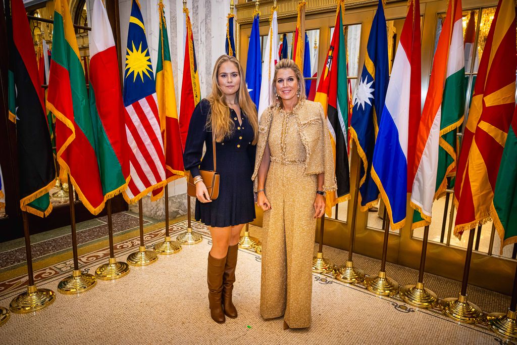 Máxima y Amalia de Holanda en el Hotel Plaza de Nueva York 