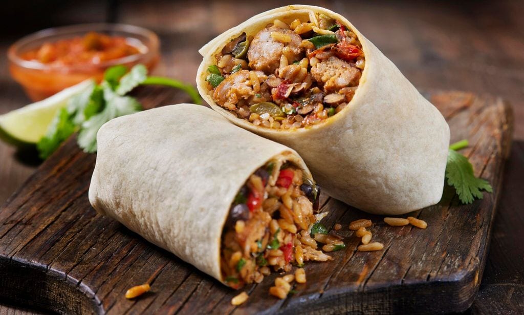 burrito con carne