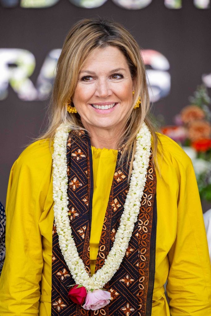 Máxima de Holanda en su visita oficial a Indonesia, 2025.
