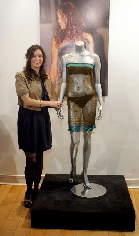 Vestido transparente con el que desfiló Kate Middleotn 