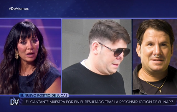 María José, esposa de Lucas González, en el plató de '¡De Viernes!'