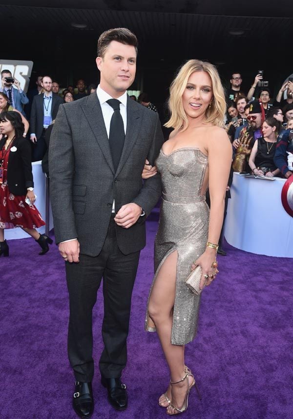 Scarlett Johansson y Colin Jost