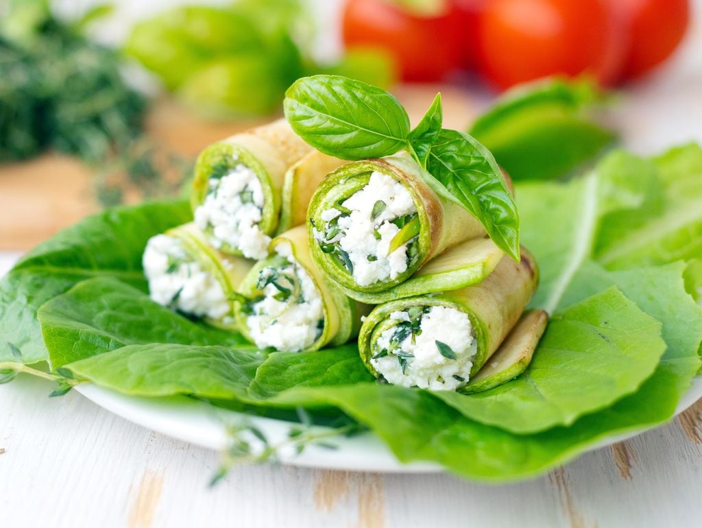 Rollitos de calabacin y ricotta