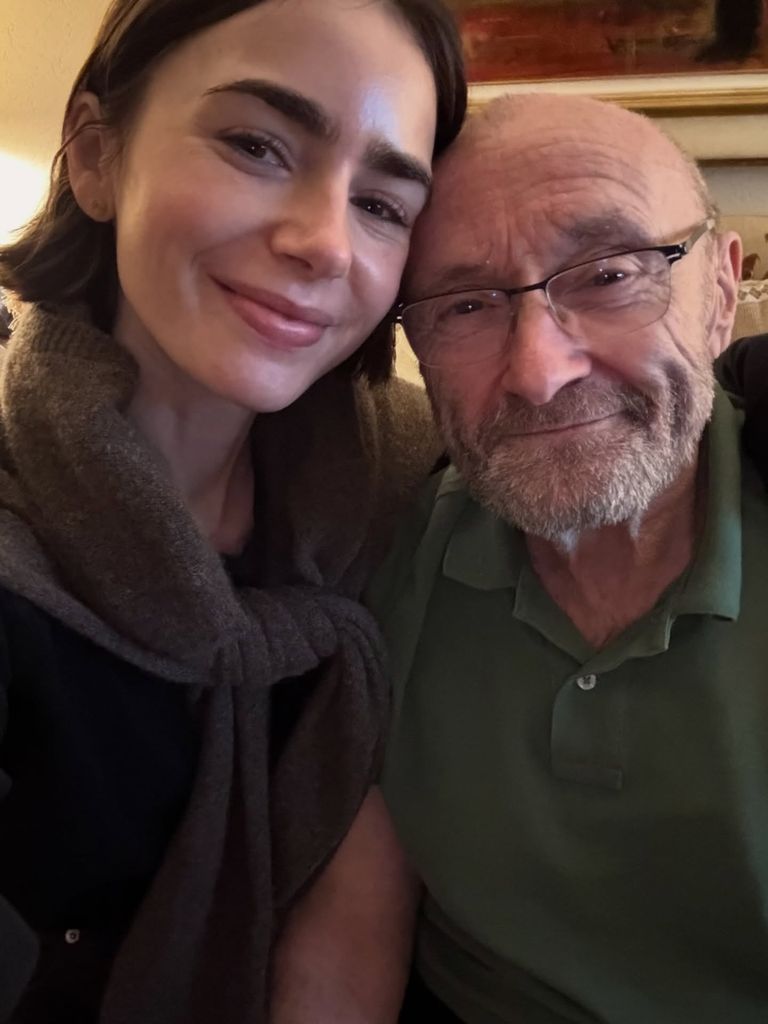 Phil Collins y Lily Collins comparten unas fotos juntos para celebrar el cumpleaños del cantante
