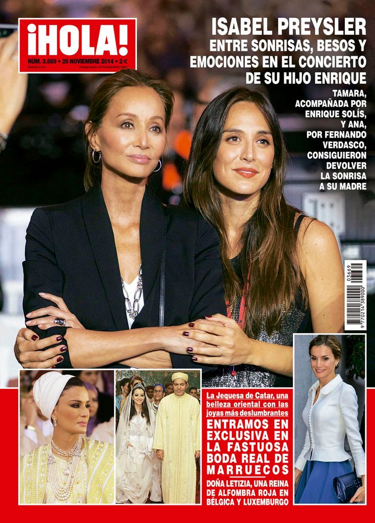 De concierto con su madre