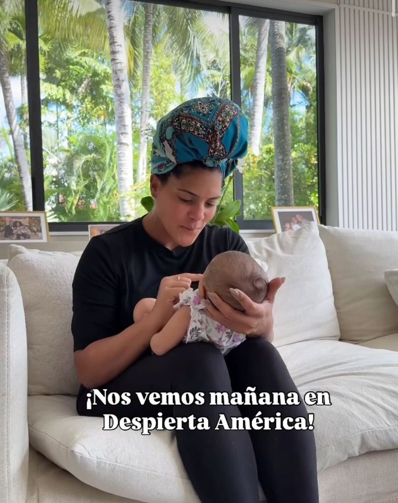 'Fran' compartió en sus redes un tierno video junto a su hijita, en las horas previas a su regreso al foro de 'Despierta América'.