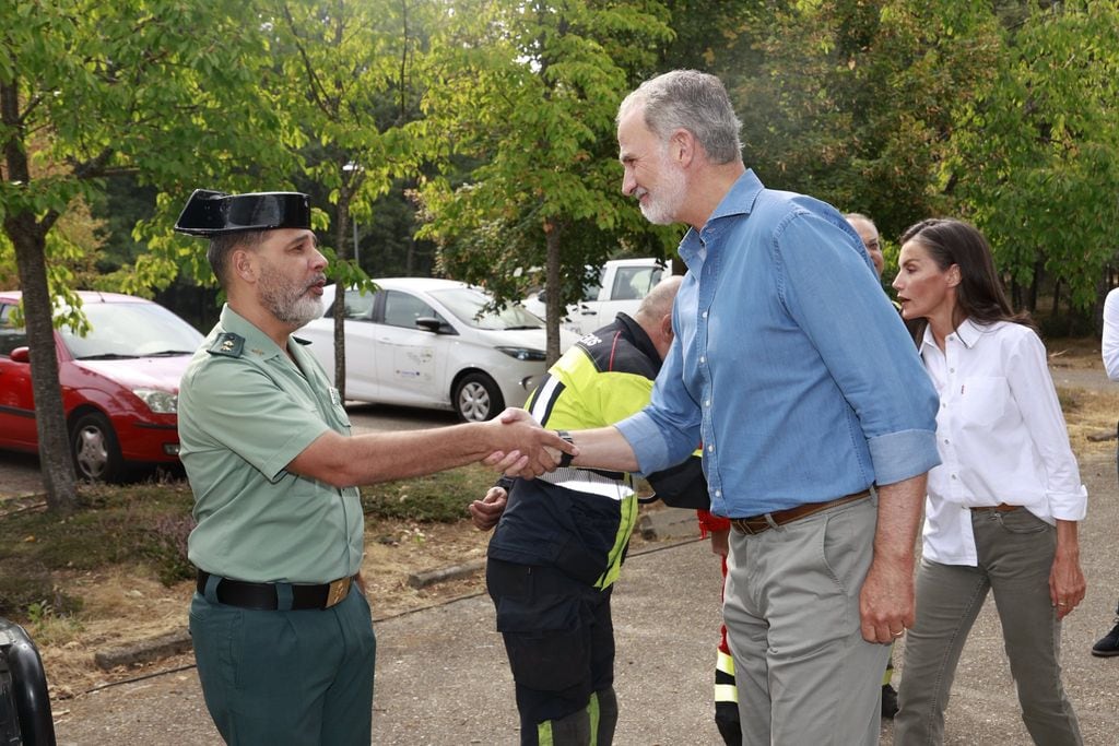 Los reyes en Zamora tras los incendios forestales del verano de 2025