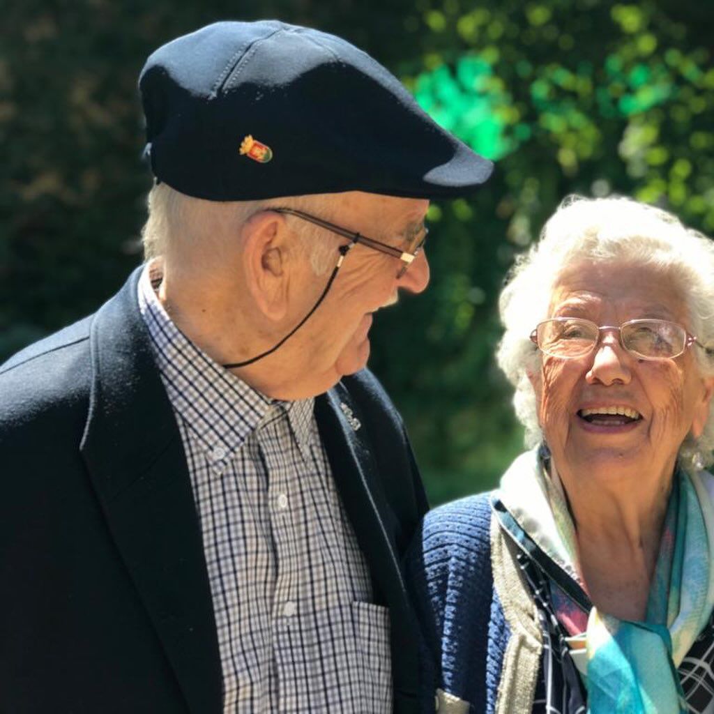 Felicidad y su marido, Paco, quien falleció en 2021