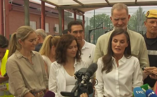 Doña Letizia también ha tenido unas palabras para los afectados