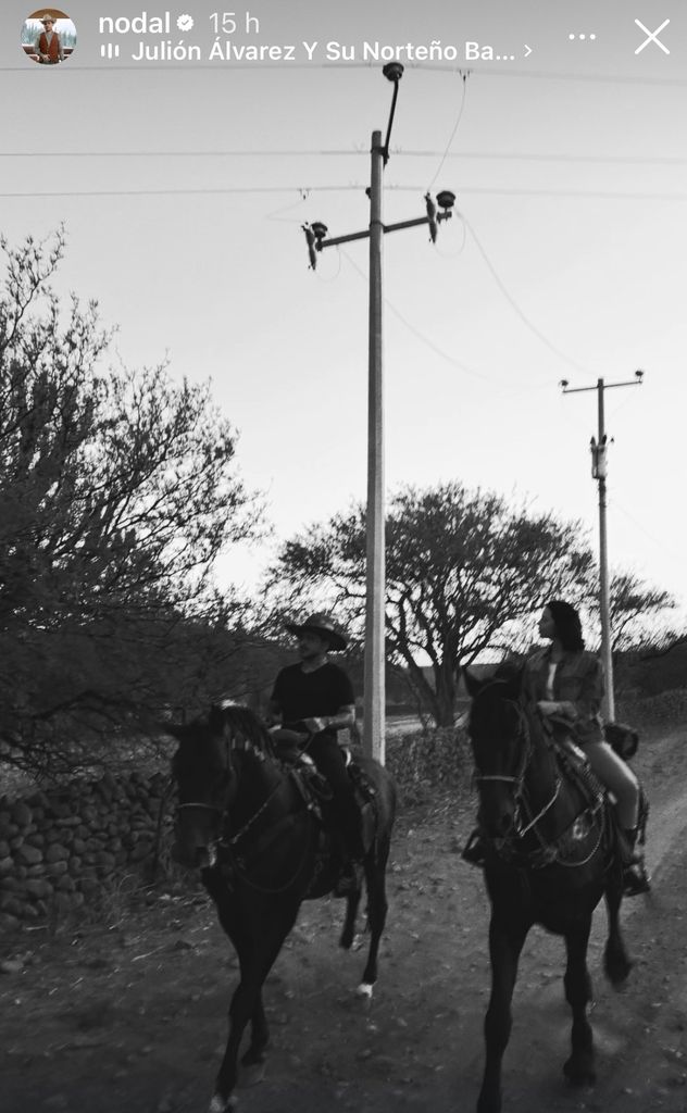 Christian Nodal y Ángela Aguilar en Zacatecas.