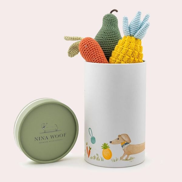 Nina Woof Juguetes para Perros Algodón Orgánico con Sonido