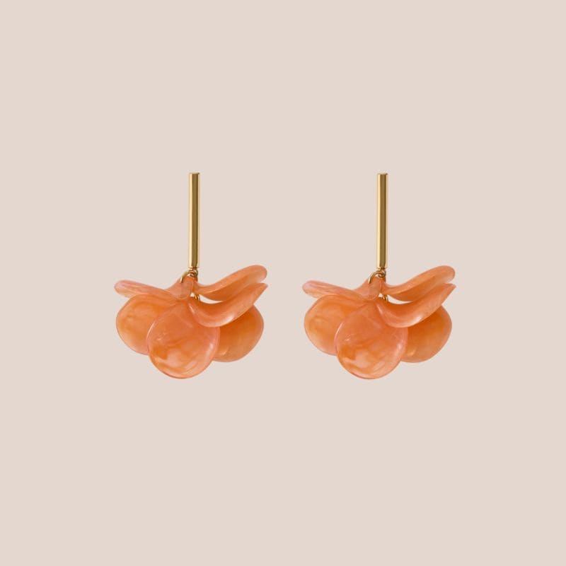pendientes de flores