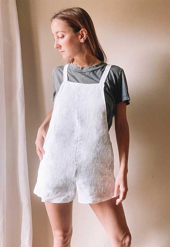 Peto blanco de lino