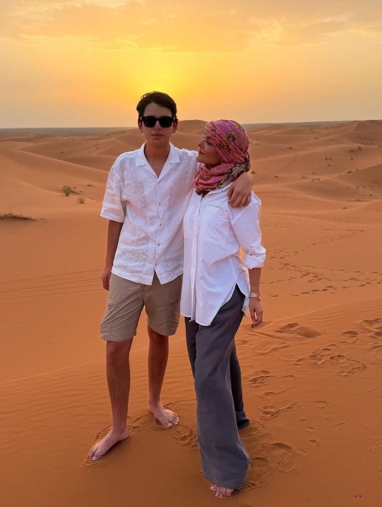 Madre e hijos disfrutaron de una aventura en el desierto.