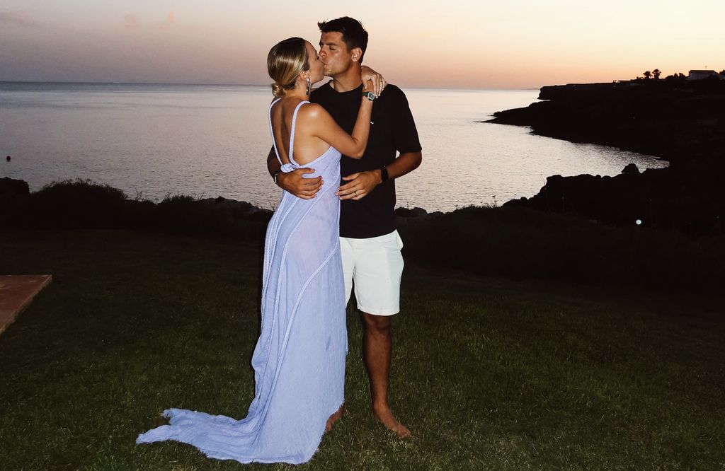 Alice Campello felicita a Álvaro Morata con sus fotos más románticas