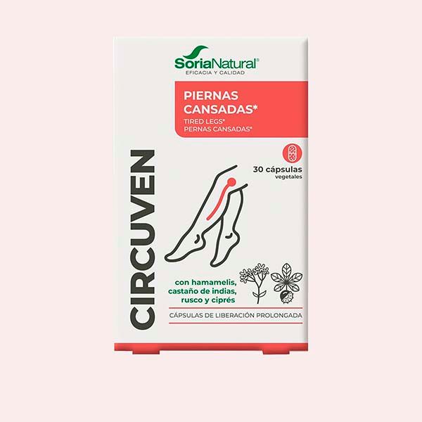 Soria Natural Circuvén Piernas Cansadas 30 Cápsulas Vegetales